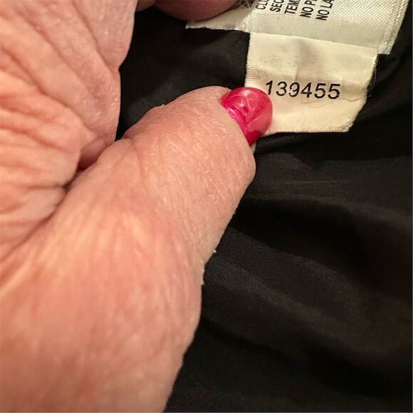 Michael Kors Women's Black moto bubble jacket Quilted Coat M 3/4 length Winter - Picture 12 of 15